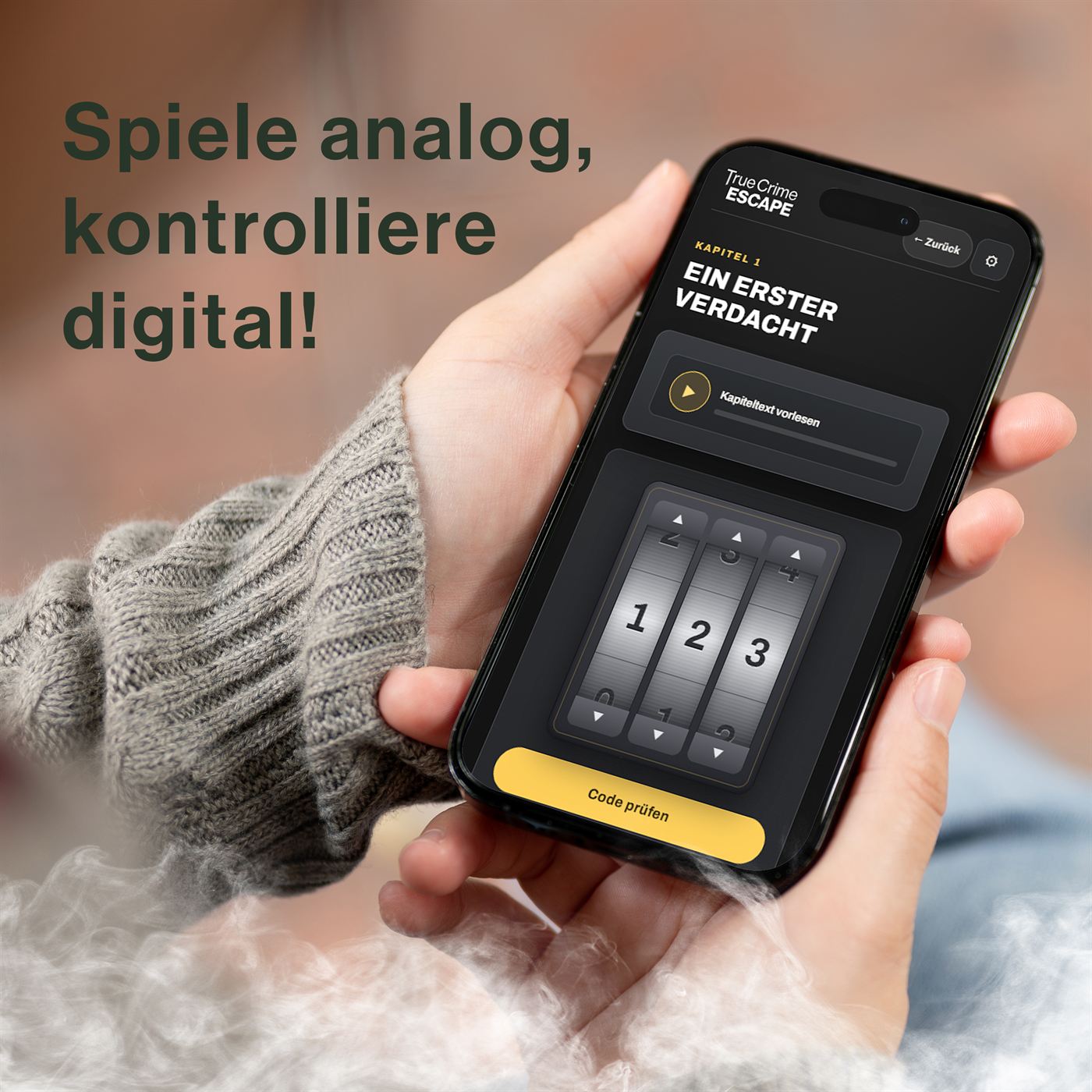 Spiele analog, kontrolliere digital – die digitale Spielbegleitung mit Zahlenschloss